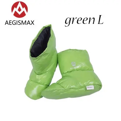 Aegismax Sleeping Bag Accessories Duck Down Slippers Camping Out Soft Sock Unisex Indoor/Warm Long Journey Lightweight 7