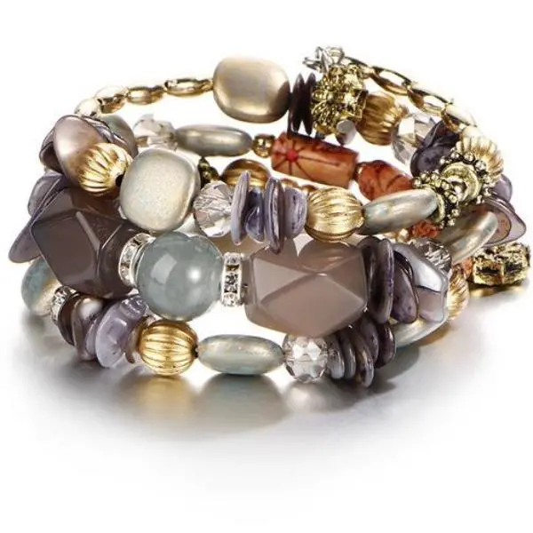 17Km Brand Woman Boho Multilayer Beads Charm Bracelets For Women Vintage Resin Stone Bracelets & Bangles Pulseras Ethnic Jewelry 6