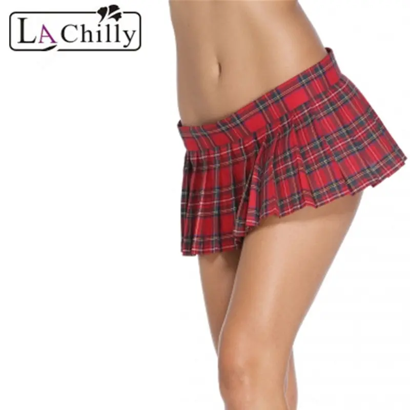 La Chilly Skirts 2018 Summer Preppy Brief Date Red Grey Sexy Schoolgirl Plaid Micro Mini Skirt Cute Pleated Skirt Lc72013 1
