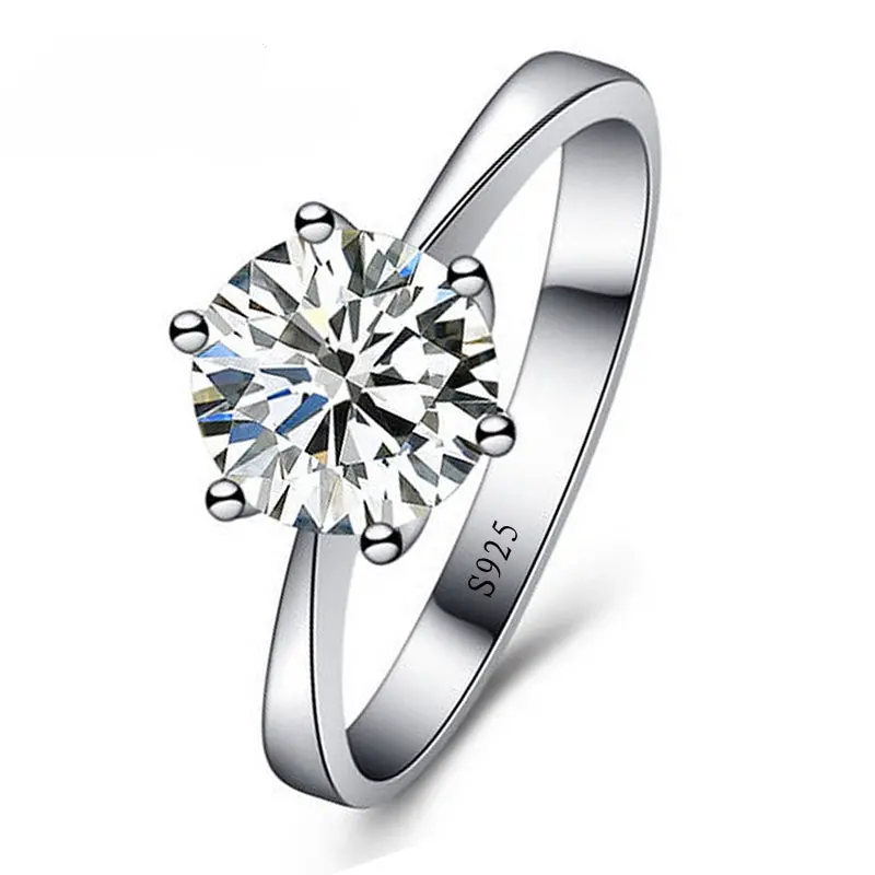 Jexxi Romantic Wedding Rings Jewelry Cubic Zirconia Ring For Women Men 925 Sterling Silver Rings Accessories 1
