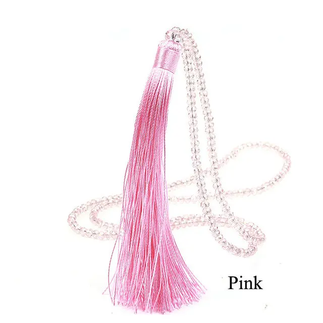 Lovbeafas Fashion Boho Long Fringe Tassel Necklaces Women Collier Femme Glass Beaded Crystal Bohemian Fine Jewelry Promotion 7