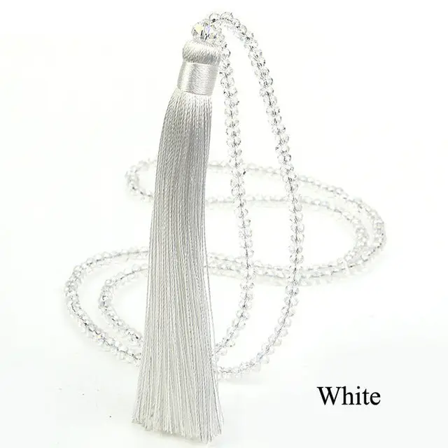 Lovbeafas Fashion Boho Long Fringe Tassel Necklaces Women Collier Femme Glass Beaded Crystal Bohemian Fine Jewelry Promotion 10