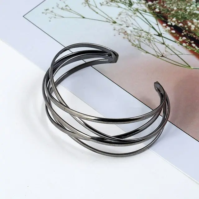 Lzhlq Cuff Bangles For Women Brand Big Bohemia Boho Fashion Bangles Indian Girls Bracelets & Bangles Female Cute Ladies Jewelry 3