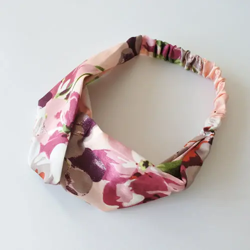 Bohemian Style Elastic Headbands Boho Cross Floral Turban Girls Flower Hairbands Striped Headwrap Hair Accessories For Women 16