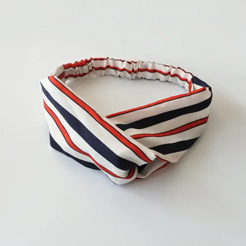Bohemian Style Elastic Headbands Boho Cross Floral Turban Girls Flower Hairbands Striped Headwrap Hair Accessories For Women 27