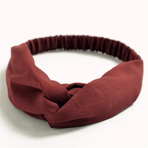 Bohemian Style Elastic Headbands Boho Cross Floral Turban Girls Flower Hairbands Striped Headwrap Hair Accessories For Women 8