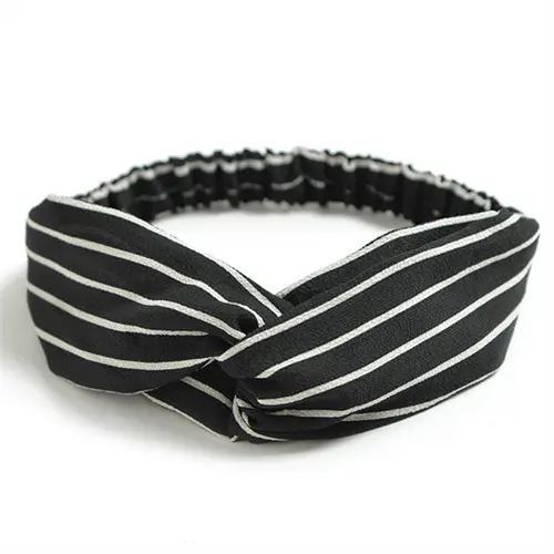 Bohemian Style Elastic Headbands Boho Cross Floral Turban Girls Flower Hairbands Striped Headwrap Hair Accessories For Women 27