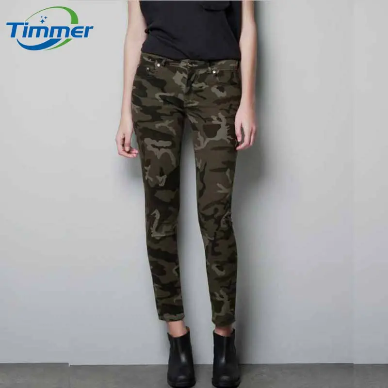 Women's Pants Pantalon Femme Camouflage Slim Elastic Army Pencil Pant Uniform Womens Trousers Women Pants Clothes Gloria Jeans 1