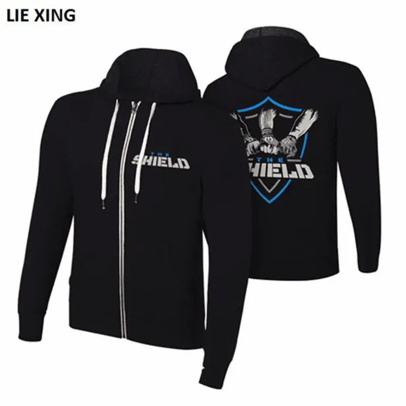 2018 New Jacket Wrestling Sweatshirts Roman Seth Aj Style Shield Men Hoodie Zipper Coat 1