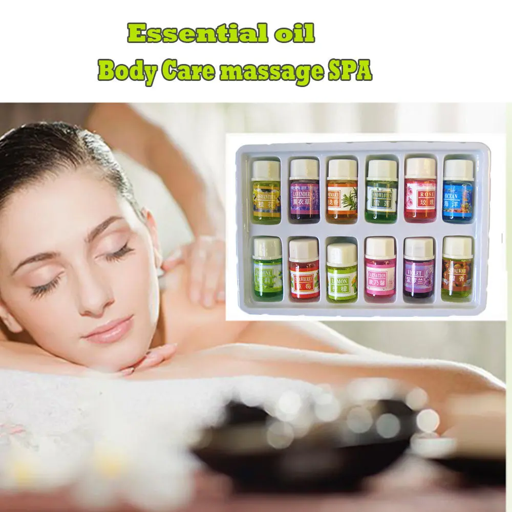12 Kinds Of Fragrance Essential Oil Pack For Diy Aromatherapy Humidifier Fragrance Lamp Purifying Air Spa Bath Lavender Oil Yc 1
