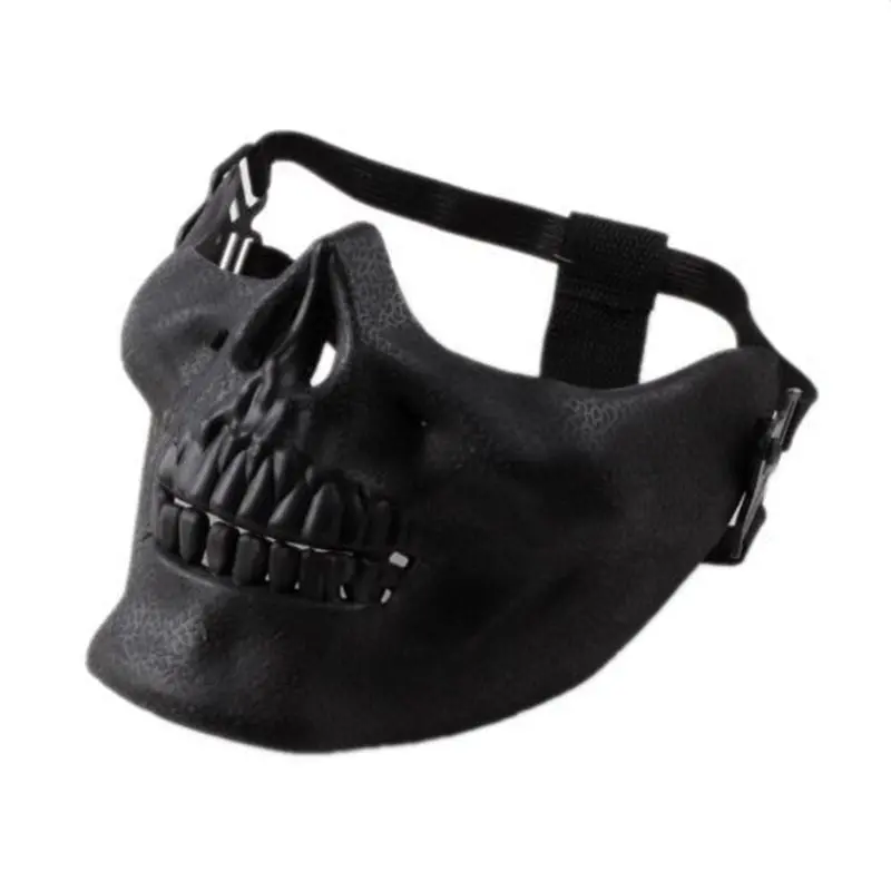 Minch 1 Pc Scary Skull Skeleton Mask Halloween Costume Half Face Masks For Party 1