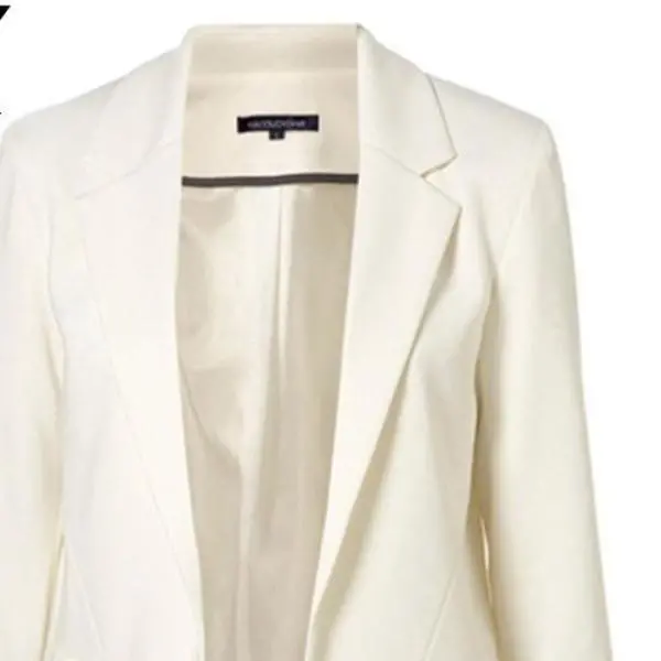 Spring Slim Fit Blazer Women Formal Jackets Office Work Open Front Notched Blazer Black Ladies Blazer 1