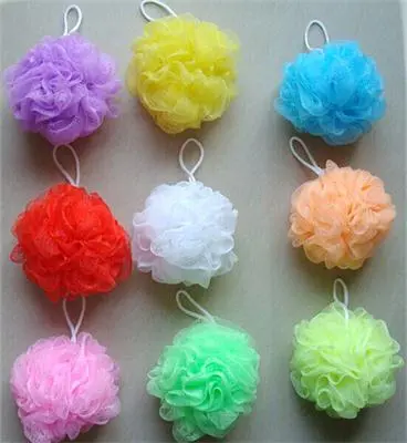 Bath Ball Bath Tubs Cool Scrubber Shower Body Cleaning Mesh Shower Wash Nylon Sponge Product 1