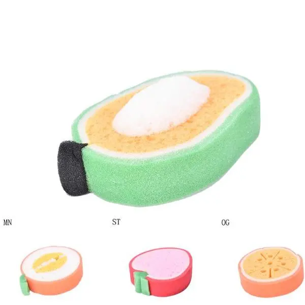 1Pc 4 Colors Back Scrubber Bath Shower Mesh Sponge Exfoliating Body Brush Wash Nylon Puff Soft Spa Cleaning Tools Products 1
