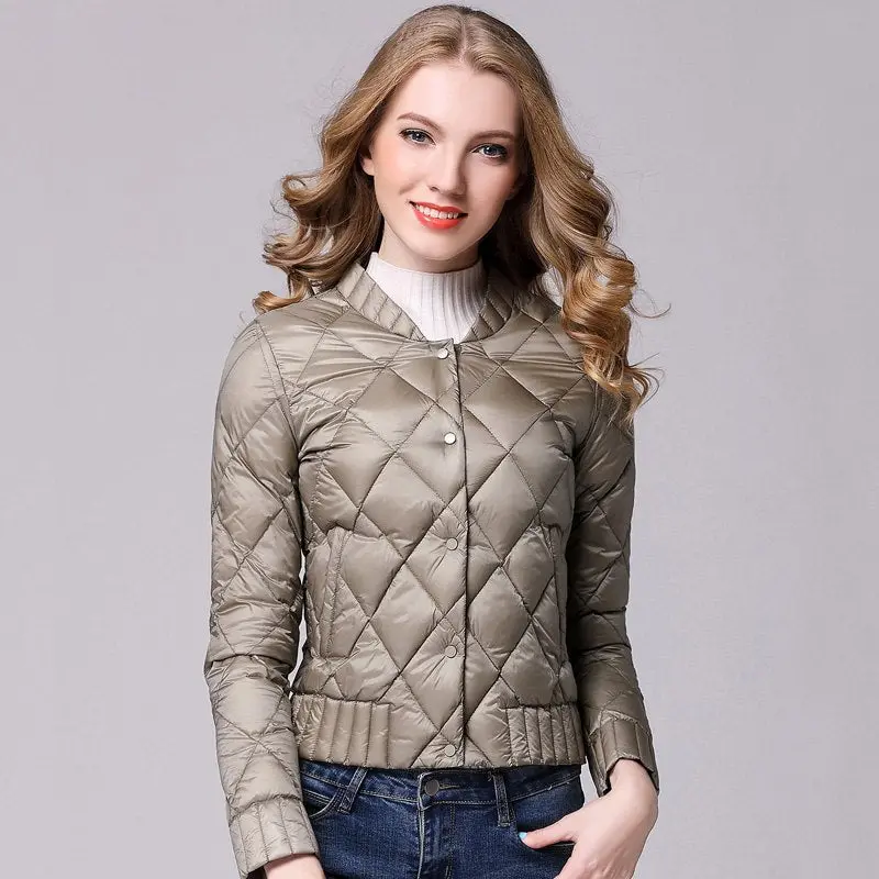 Spring Winter Women Ultra Light Down Jacket Casual Female Portable Duck Feather Coat Jackets Lightweight Parkas 1