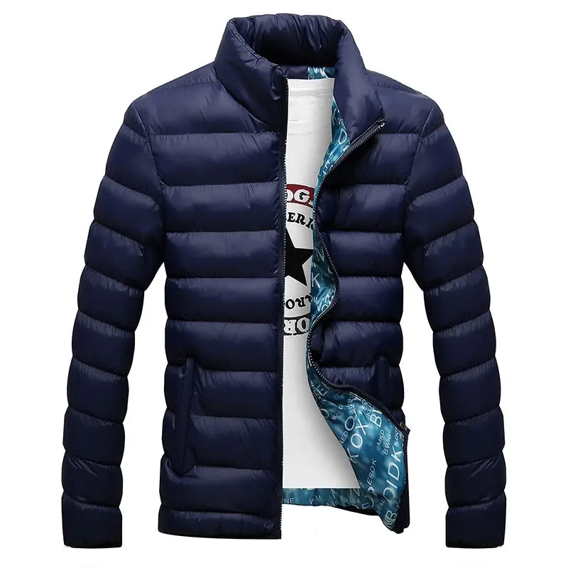Winter Jacket Men 2018 Fashion Stand Collar Male Parka Jacket Mens Solid Thick Jackets And Coats Man Winter Parkas 1