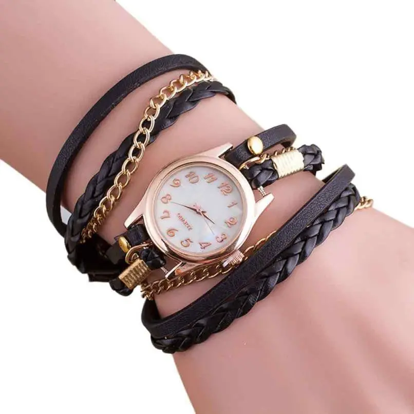 Boho Ladies Dress Watch Fashon Wristwatch Quartz-Watch Female Clocks Relogio Feminino 2018 Women Crystal Bracelet Watches 1