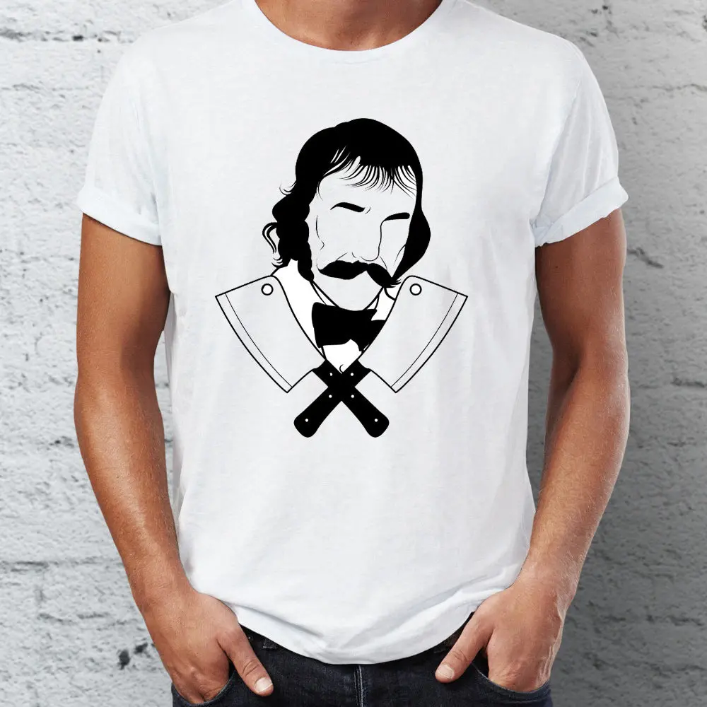 Men's T Shirt Bill The Butcher Gangs Of New York Black And White Artsy Tee 1