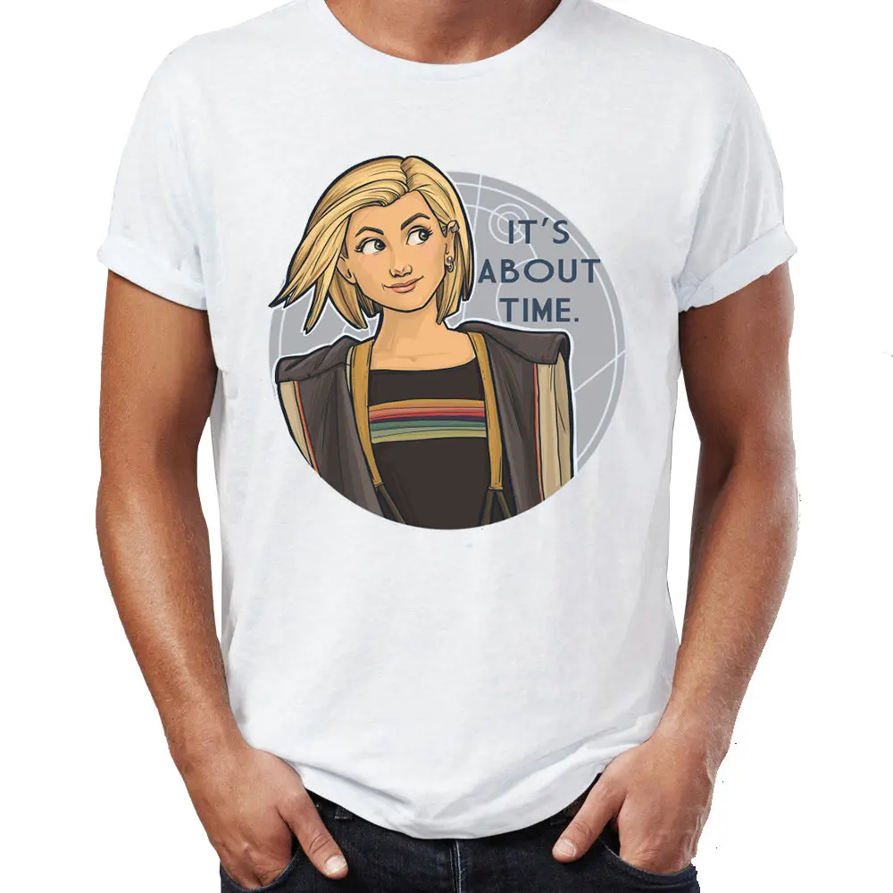 Men's T Shirt Thirteenth Doctor Who Feminism Artsy First Women Doctor Tardis Tee 1