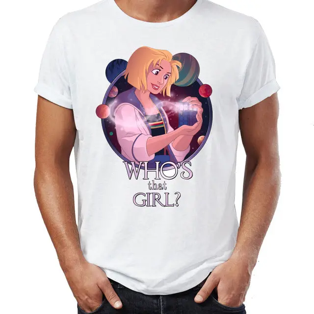 Men's Thirteenth Doctor Who T-Shirt – Feminist TARDIS Art Tee - Image 4