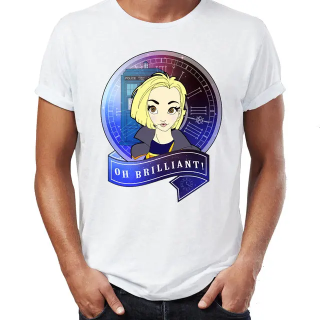 Men's Thirteenth Doctor Who T-Shirt – Feminist TARDIS Art Tee - Image 6