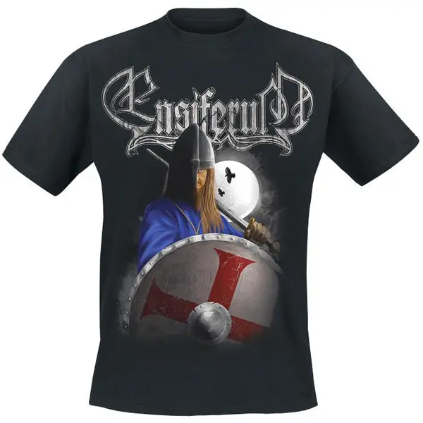 14 Kinds Finland Ensiferum Rocker Skull Knight Rock Brand Clothing Folk Viking Metal Camisetas Streetwear Illustration Tee 15