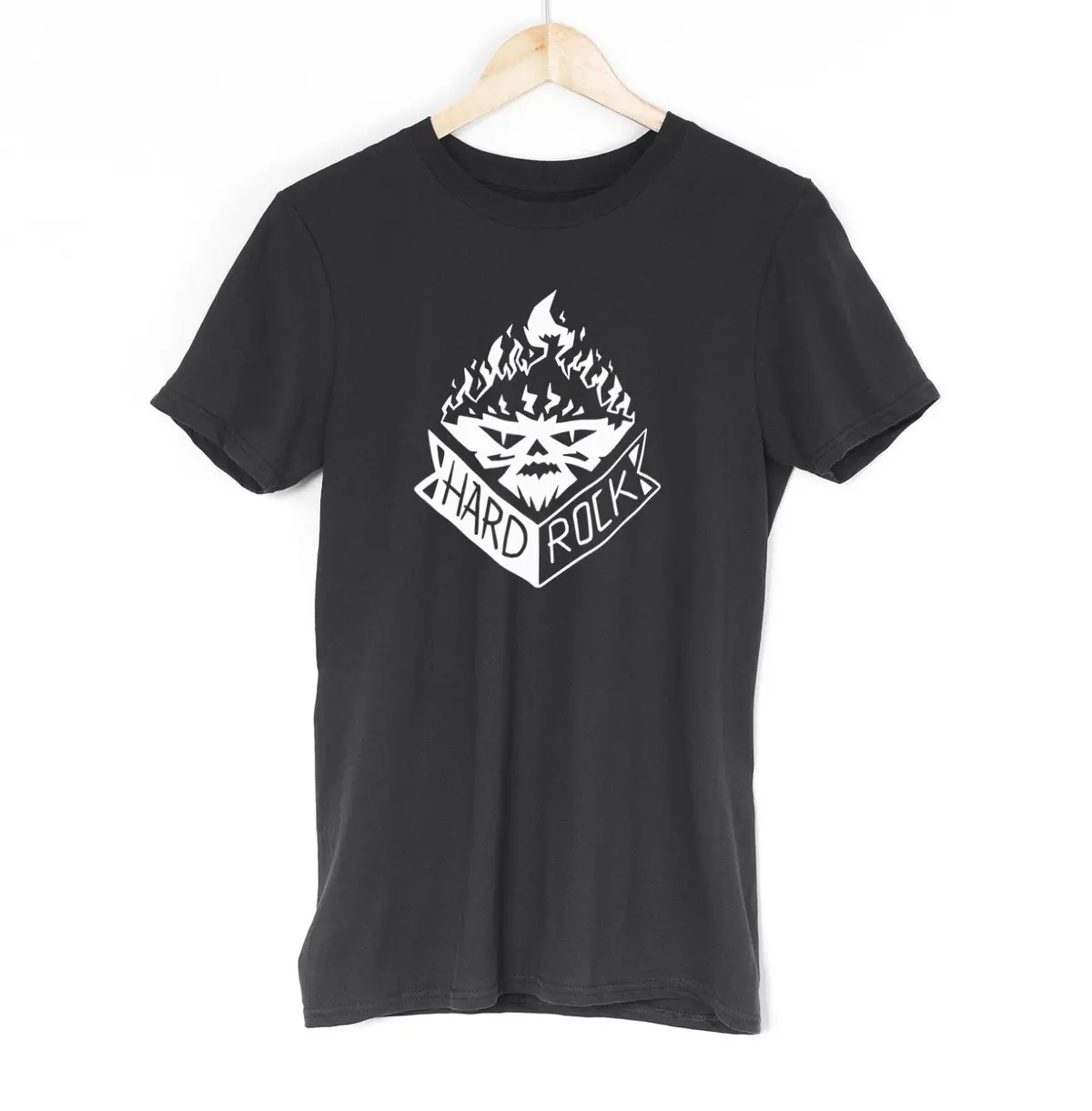 Hard Rock Skull Mens T Shirt Heavy Metal Rocker Summer Men Clothing 1