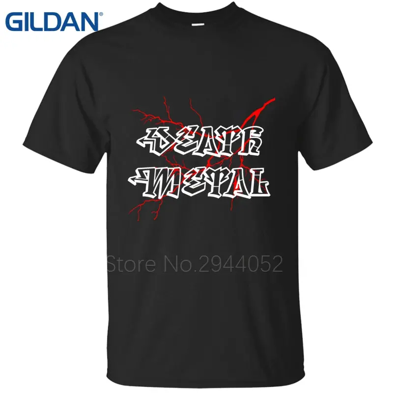 Normal Black Tee Shirts Death Metal Rocker Unicorn Death Graphic Ma Homme Ali Shirt 4Xl Round Neck Men Clothing 100% Cotton 1