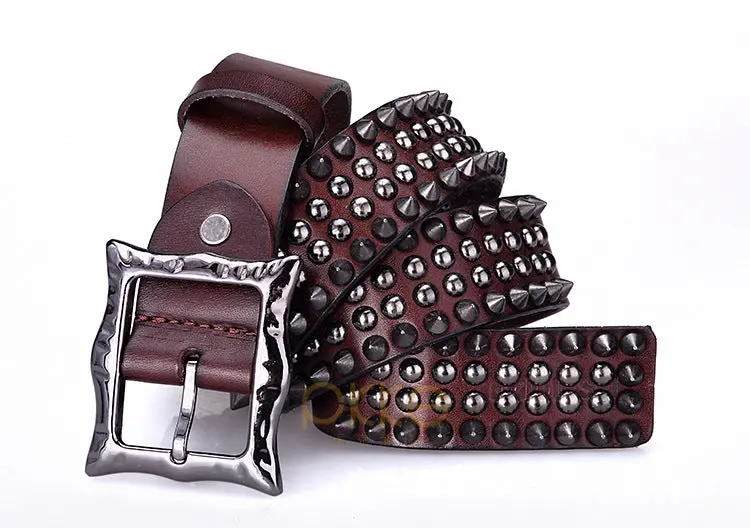 3 Kinds Vintage Leather Vintage Punk Belt Erkek Kemer Deri Cinturones Ceinture Cinto Masculino Cinturon Rocker Riem Cowboy 1