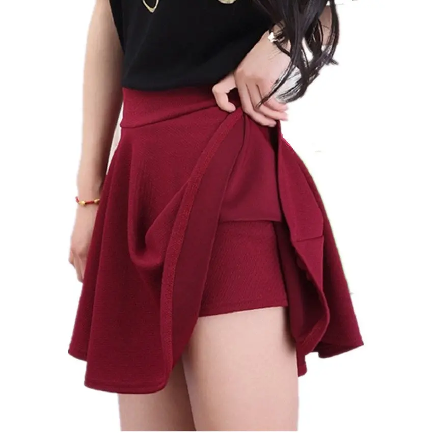 Clobee 2018 Woman Shorts Skirt Fashion High Waist Sexy Office Lady Skirts Female Elastic Mini Skirt Autumn Women Skirt 1