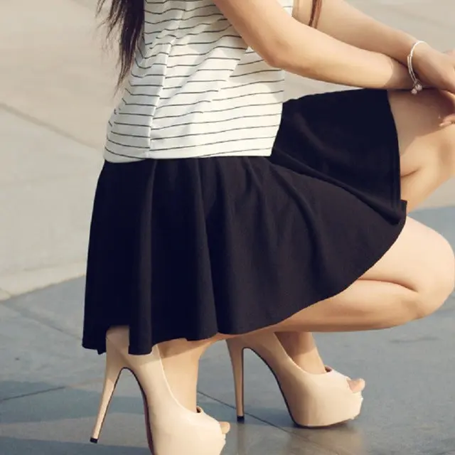 Clobee High-Waisted Elastic Mini Skirt for Women – Stylish Autumn Office & Casual Wear - Image 3