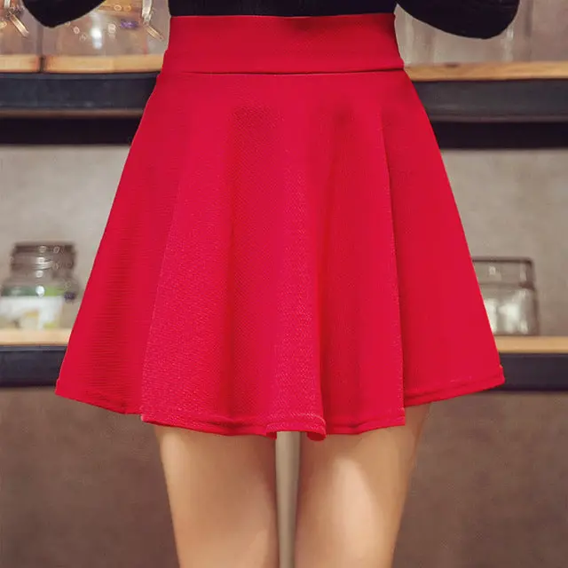 Clobee 2018 Woman Shorts Skirt Fashion High Waist Sexy Office Lady Skirts Female Elastic Mini Skirt Autumn Women Skirt 9