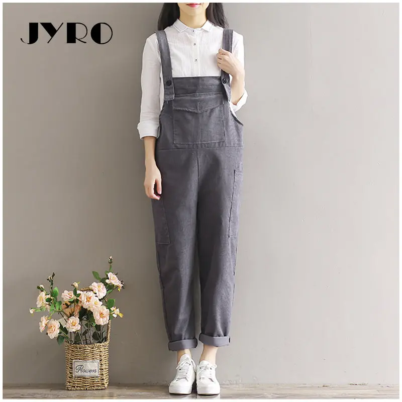 Jyro Brand Women's Pants  New Art Retro Corduroy Loose Large Size Pants Female Trousers 1