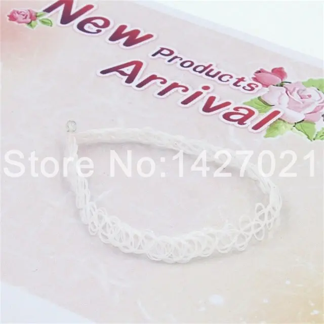 2018 Fashion Handmade Hot Selling Vintage Stretch Tattoo Choker Necklace Gothic Punk Grunge Henna Elastic Colorful Necklaces 9