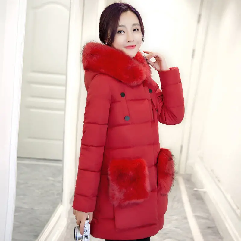 High Quality Warm Outwear Coat For Cold Weather New Winter Collect Women Cotton Coat Jacket Warm Long Cotton Jacket Warm Jacket 1