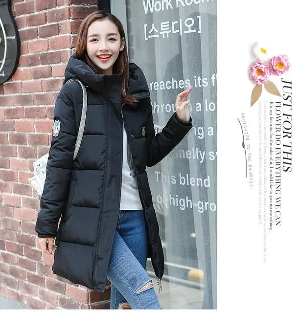 Fashion Long Women Coat Winter Warm Coat Cold Weather Warm Outwear Fake Cotton Coat Jacket Winter Down Jacket Women Long Coat 2