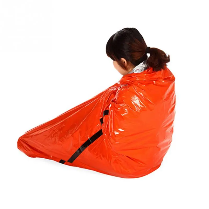 213X91cm Outdoor First-Aid Survival Emergency Tent Blanket Sleeping Bag Camping Shelter 1