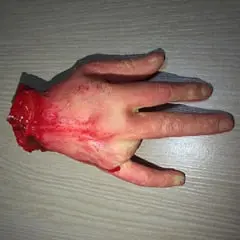 Halloween Horror Props Bloody Hand Haunted House Party Decoration Scary Hand Finger Leg Foot Brain Heart Hot 2