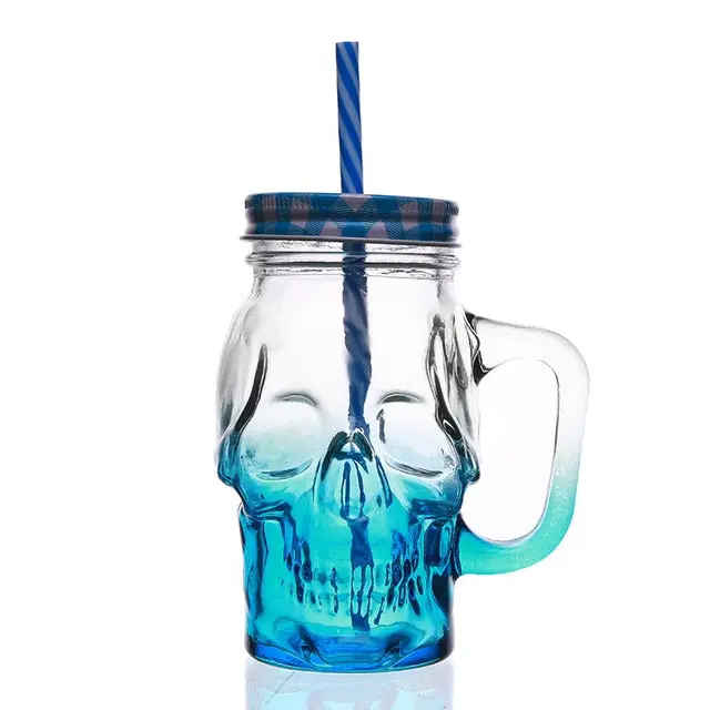 1Pcs 3D Axe Epacket Handle Viking Warrior 450Ml Skull Mug Gothic Tankard Halloween Decoration Skeleton Cup Beer Stein Man Gift 2