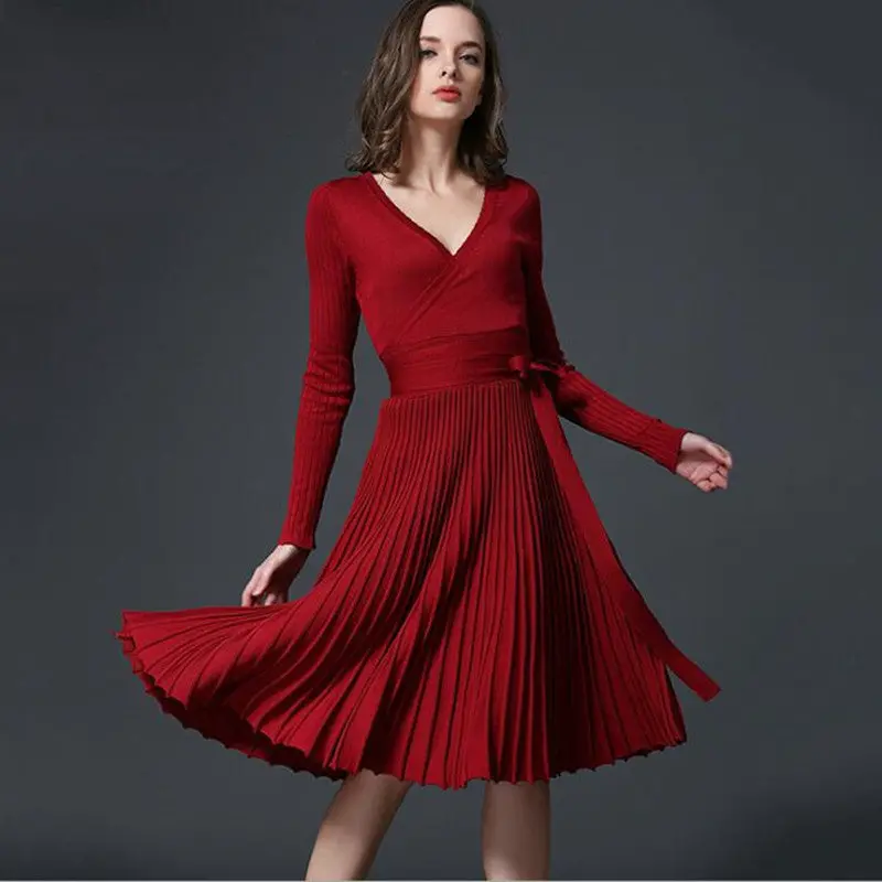 Sophisticated New Women's Solid Elegant Party Dress 1