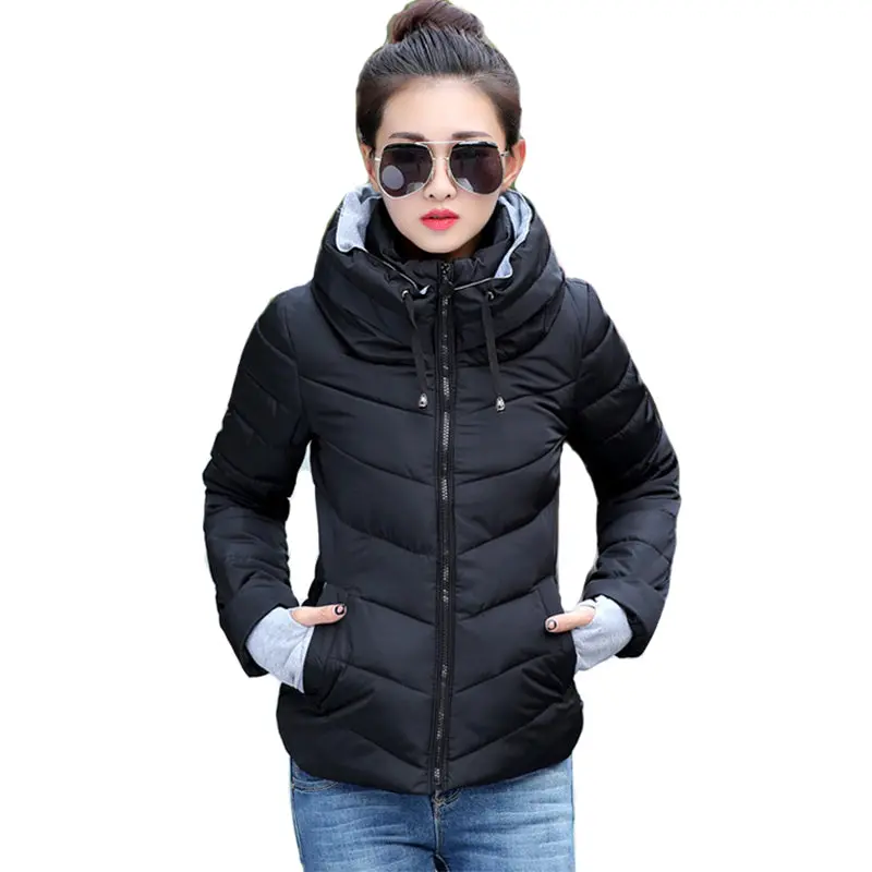2018 New Ladies Fashion Coat Winter Jacket Women Outerwear Short Wadded Jacket Female Padded Parka Women's Overcoat 1