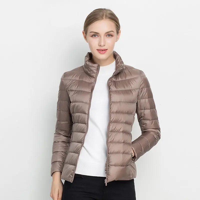 Winter Down Jacket Women Coat Ultra Light Down Jacket 90% White Duck Down Parka Jackets Autumn Coat Ladies' Parka Down Coats 1
