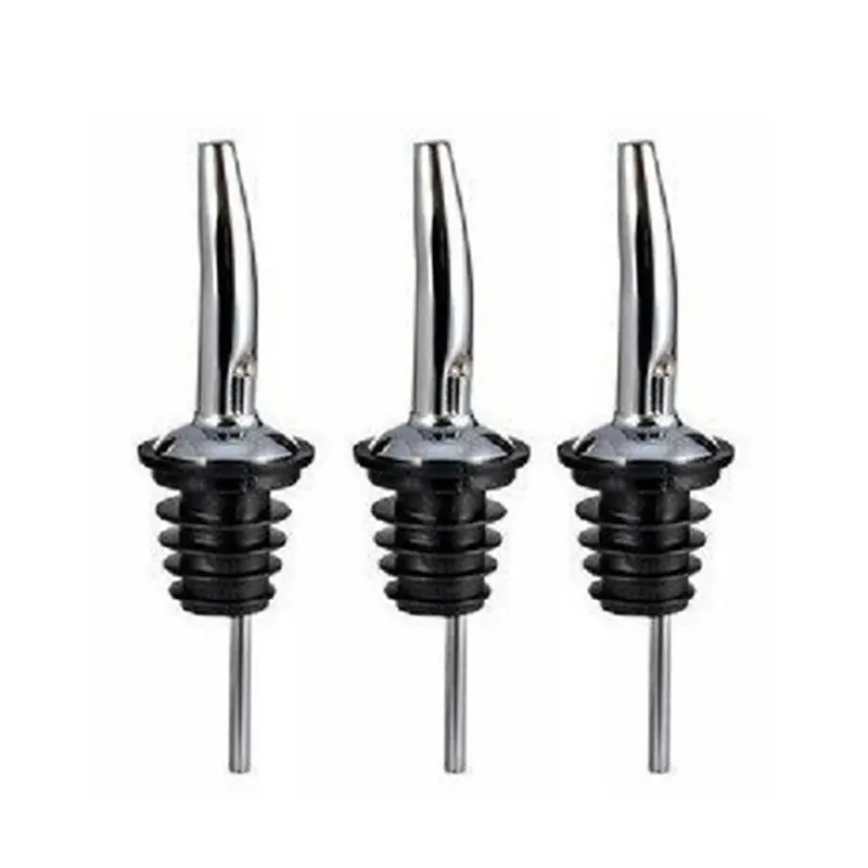 2018 Hot Sale 1Pcs Stainless Steel Liquor Spirit Pourer Flow Wine Bottle Pour Spout Stopper Barware Olive Oil Dispenser 1