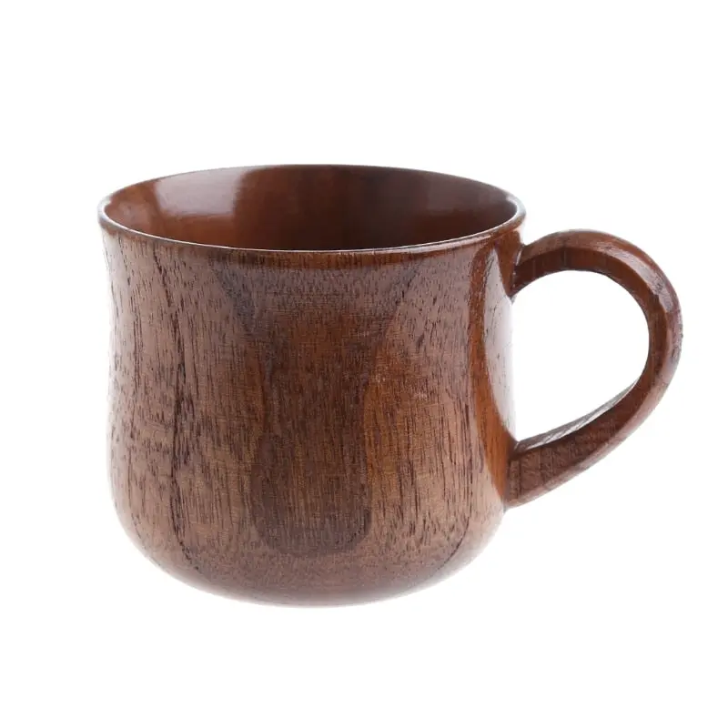 Wooden Cup Primitive Handmade Natural Wood Coffee Beer Juice Milk Tea Mug Must-Have Durable Drinkware 1
