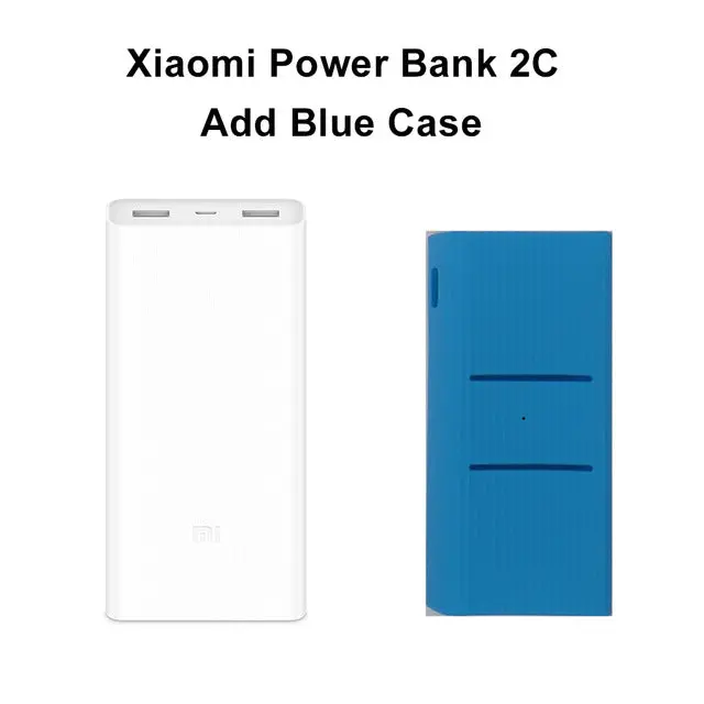 Original Xiaomi Power Bank 20000Mah 2C External Battery Portable Charging Dual Usb Qc3.0Mi 20000 Mah Powerbank Charger For Phone 3