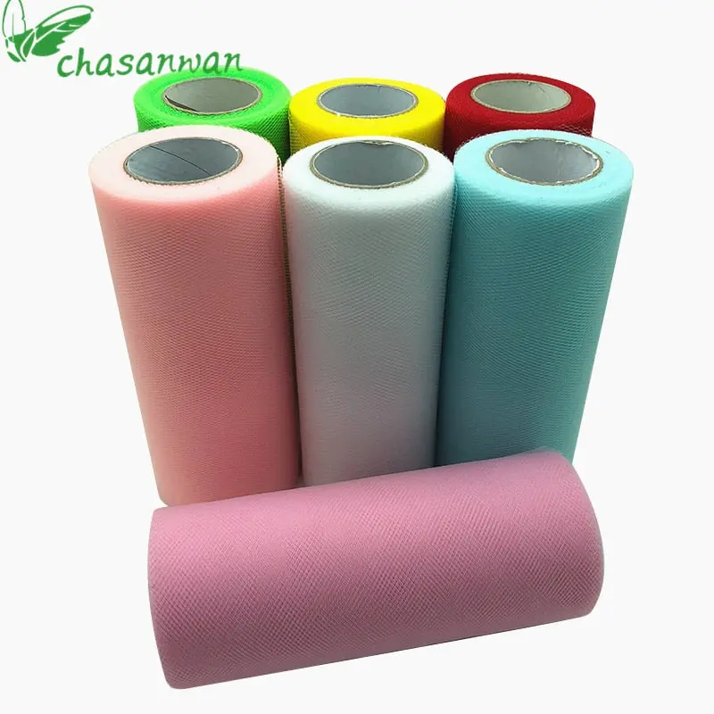 Tulle Roll 15Cm 22M Roll Fabric Spool Tutu Baby Shower Party Birthday Gift Wrap Wedding Decoration Party Favors Event Supplies. 1