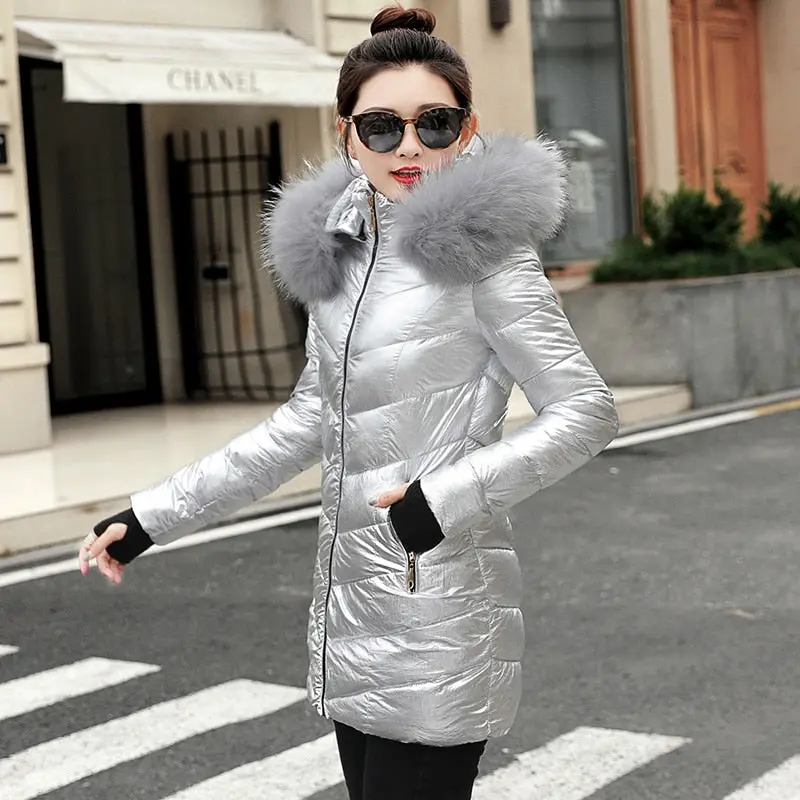 2018 Fashion Wadded Jacket Female Coat Women Winter New Slim Warm Down Cotton Clothing Long Sleeve Coat Winter Jackets 1