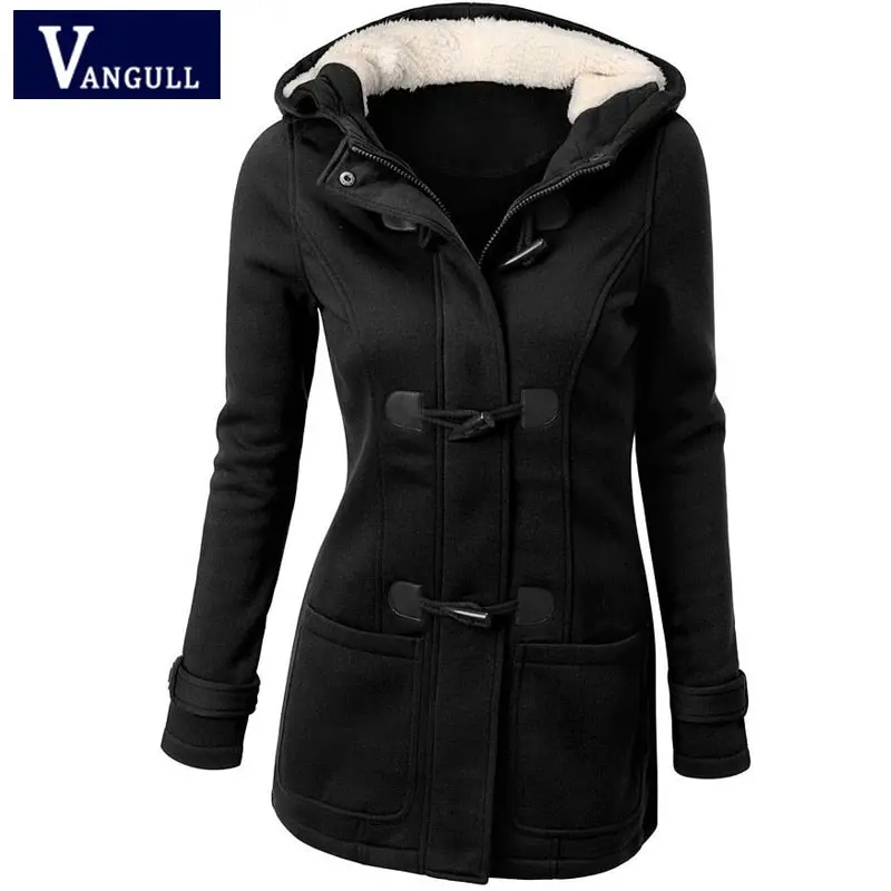 Women Trench Coat 2018 Spring Autumn Women's Overcoat Female Long Hooded Coat Zipper Horn Button Outwear 1