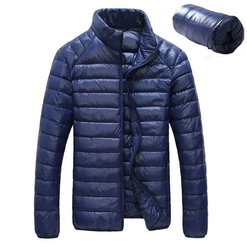 2018 New Men Winter Jacket Ultra Light 90% White Duck Down Jackets Casual Portable Winter Coat For Men Plus Size Down Parkas 1