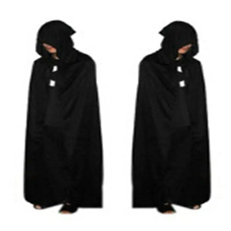 Gothic Hooded Stain Cloak Wicca Robe Witch Larp Cape Women Men Halloween Costumes Witche Vampires Fancy Party 1